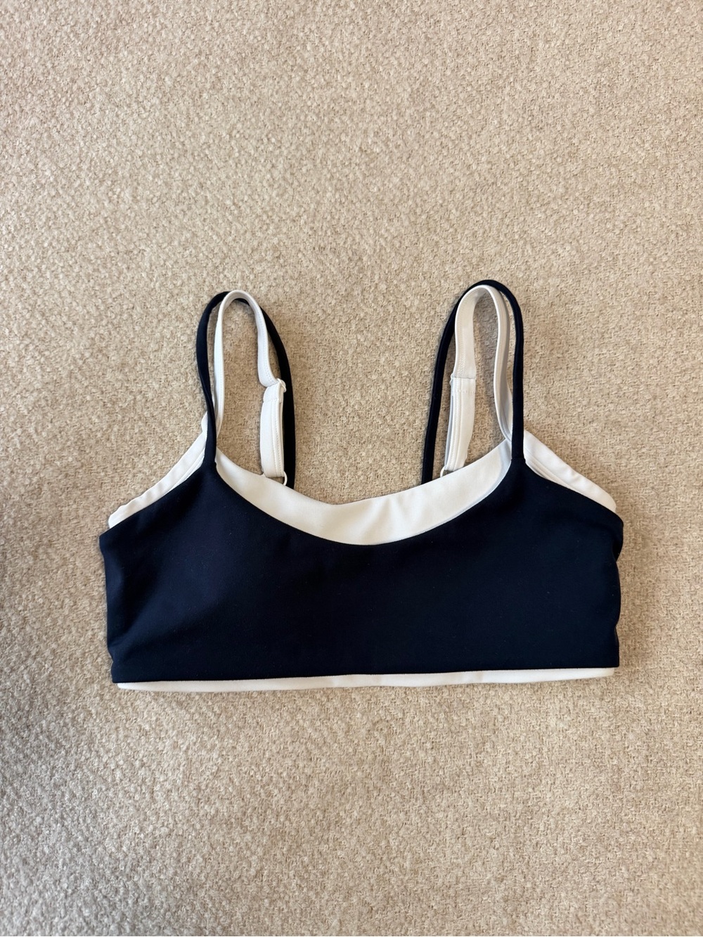 FORM Layered Bra in Navy
